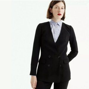 J. Crew French Girl Double Breasted Blazer Black
